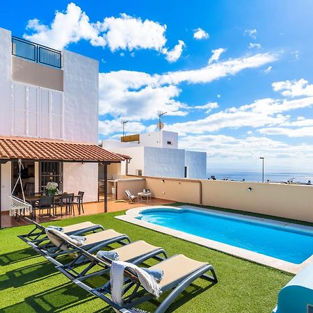 קנדלריה Villa Trueno Refugio De Lujo Con Piscina Climatizada Y Vistas מראה חיצוני תמונה