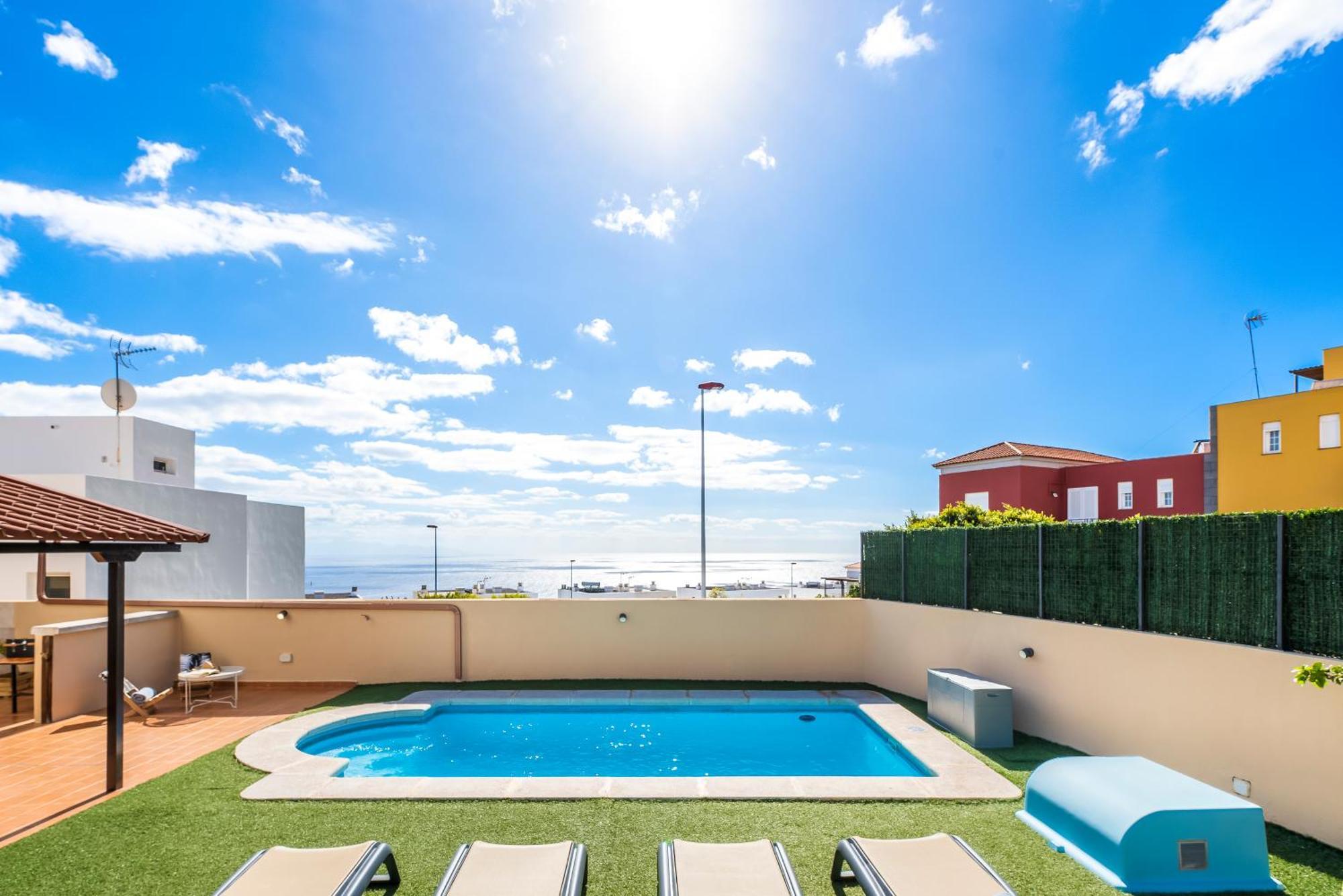 קנדלריה Villa Trueno Refugio De Lujo Con Piscina Climatizada Y Vistas מראה חיצוני תמונה