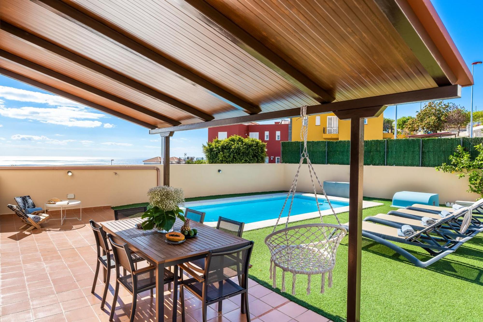 קנדלריה Villa Trueno Refugio De Lujo Con Piscina Climatizada Y Vistas מראה חיצוני תמונה